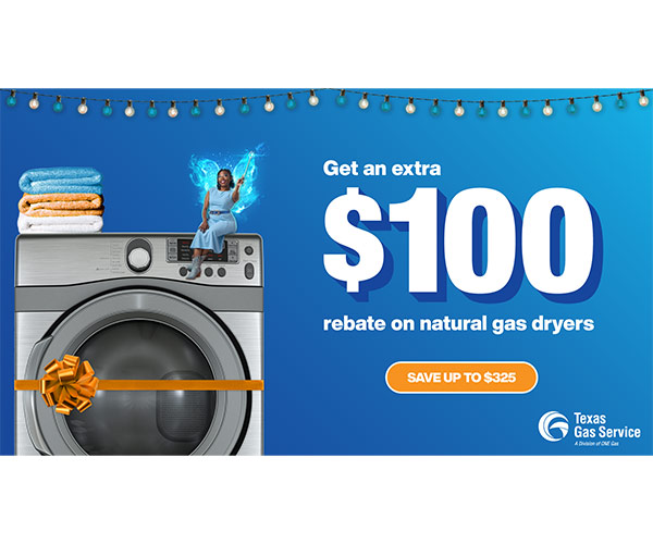 Texas Gas Service Holiday Rebates